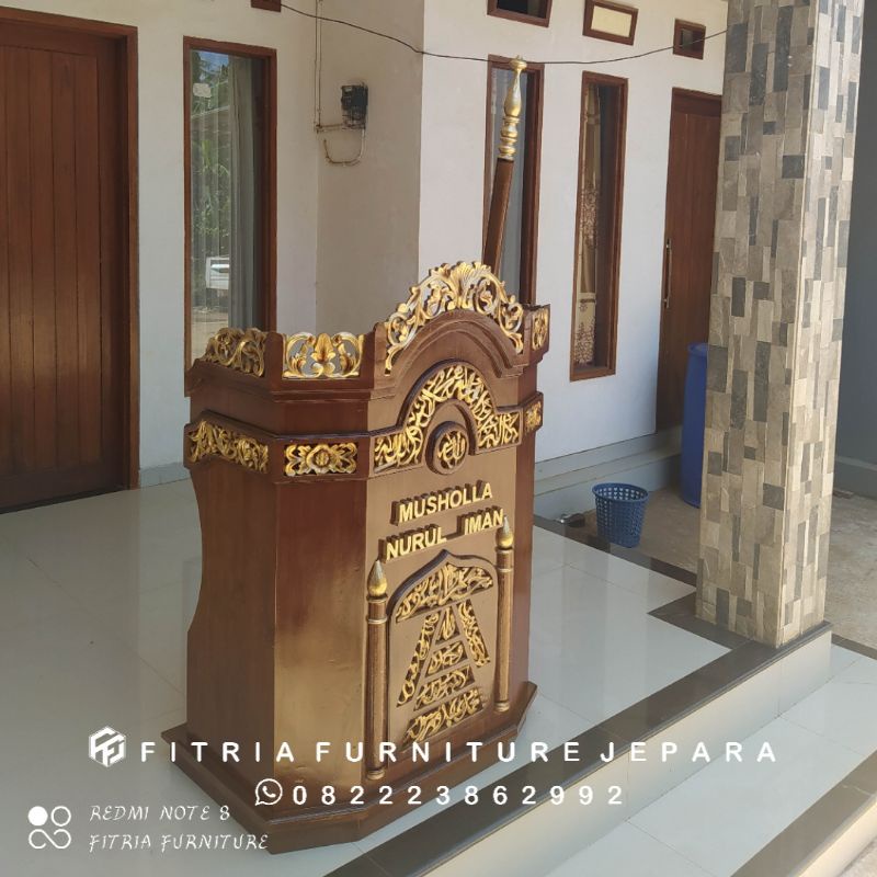 mimbar kubah jati jepara minar jati mimbar masjid jepara mimbar ukir