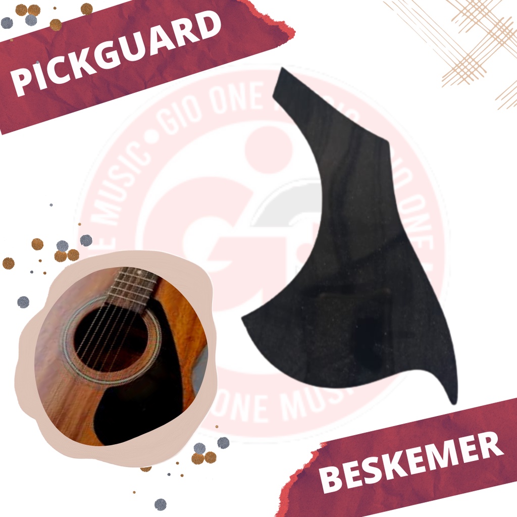 Pickguard Gitar Akustik / Beskemer / Pickguard Hitam Bayar Ditempat (COD)