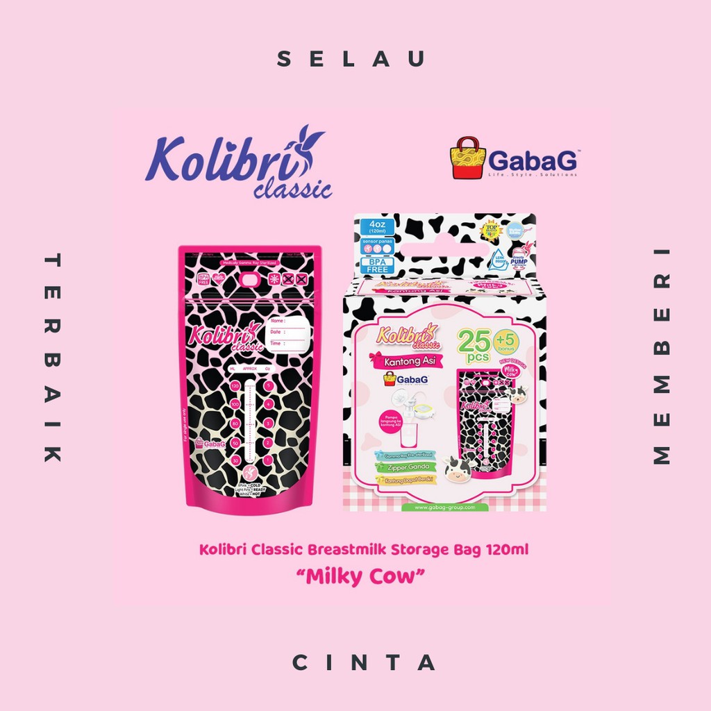 KOLIBRI CLASSIC KANTONG ASI GABAG 120 ML ISI 30 411101