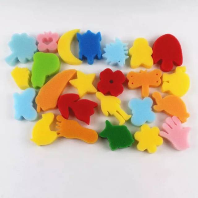 

HJK Spons Painting isi 24pcs Kuas Lukis
