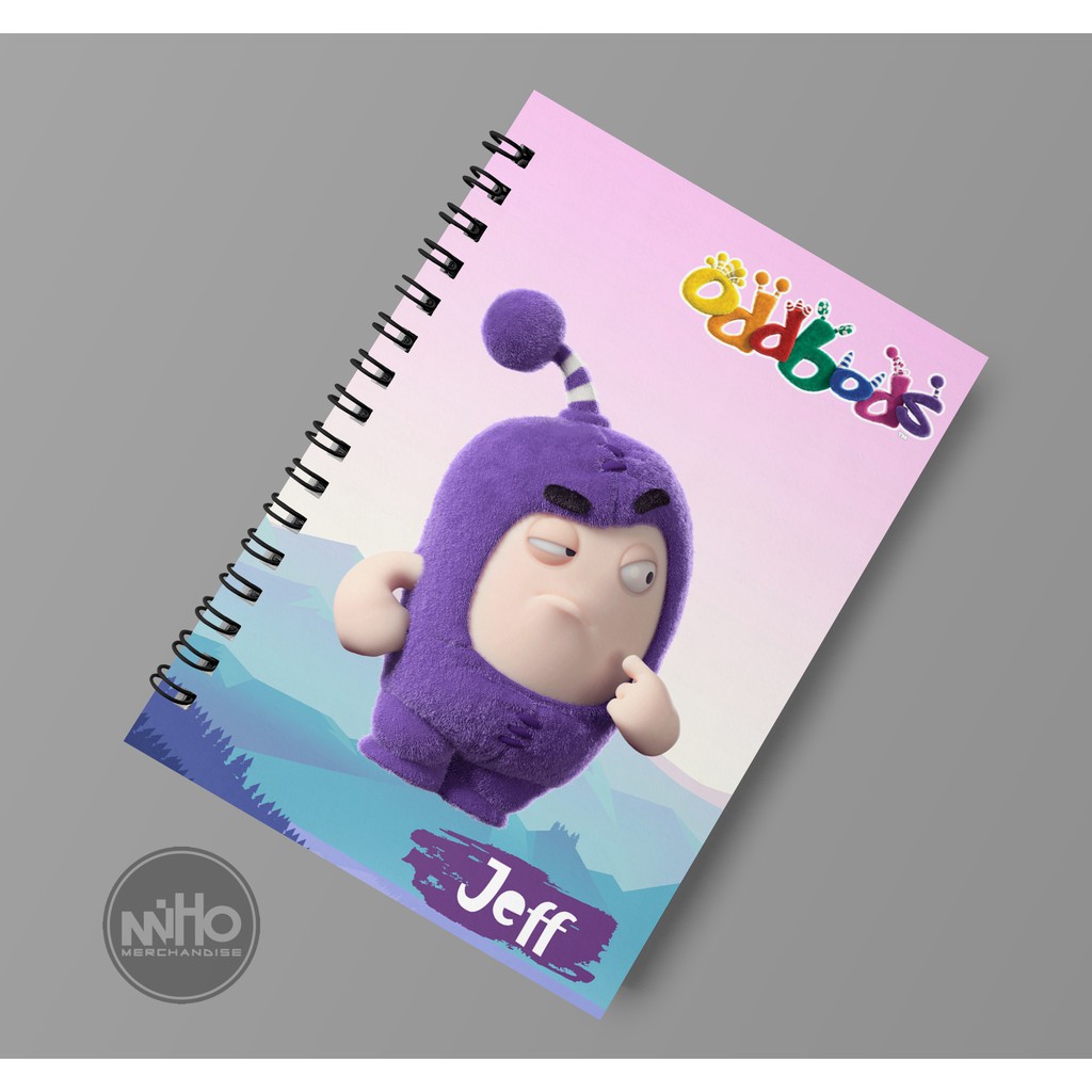 

Notebook oddbods jeff / Hardcover / 60 lembar / Bergaris