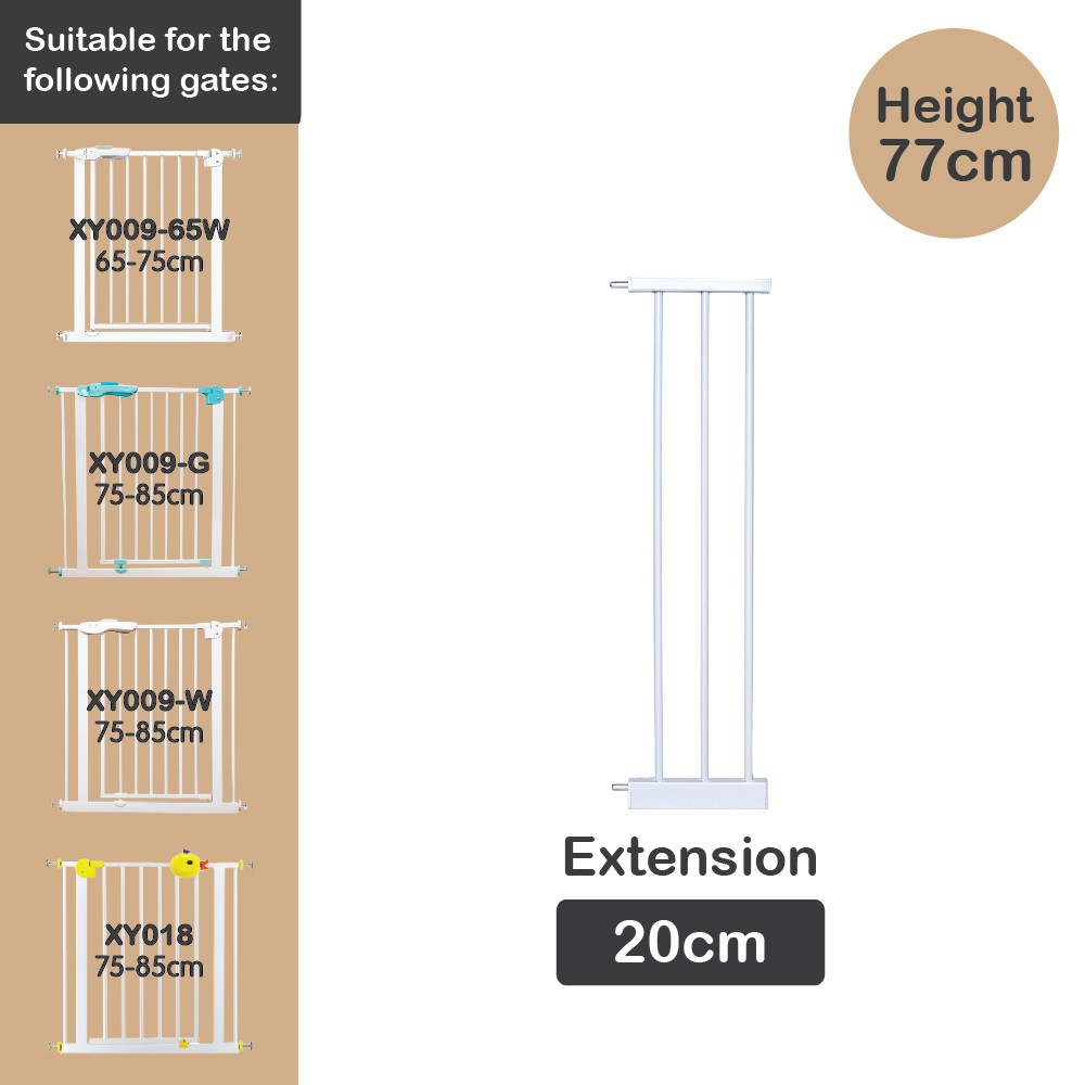 SKIDA Baby Safe EXT20 Extension Safety Gate 20cm - Sambungan Pagar Pengaman Anak Bayi XY009 XY018