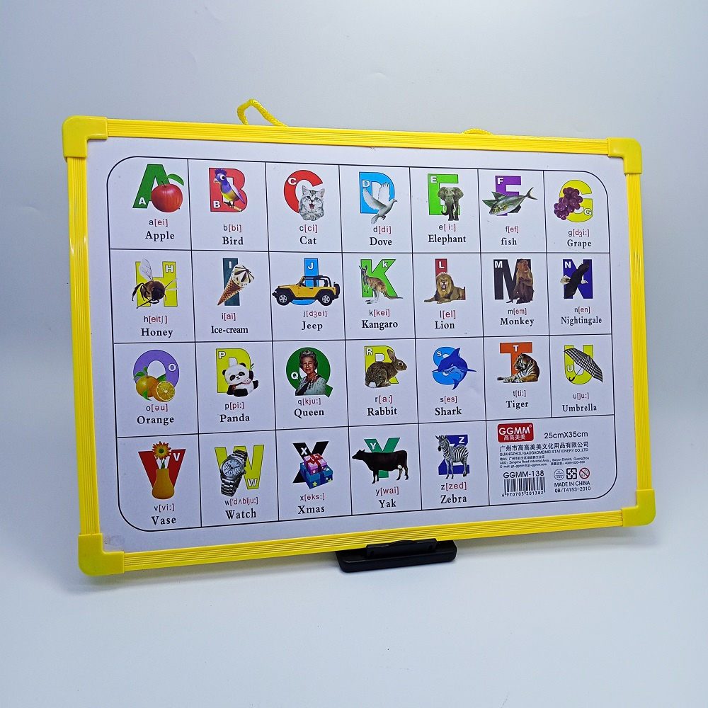 [WS] GGMM -138 Papan Tulis Mainan Edukasi Magnet Abc &amp; Angka Whiteboard