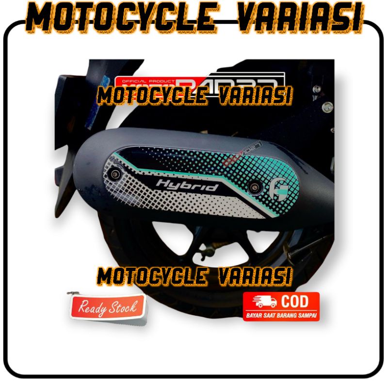 Stiker Knalpot Yamaha Fazzio Bahan Resin Timbul Premium