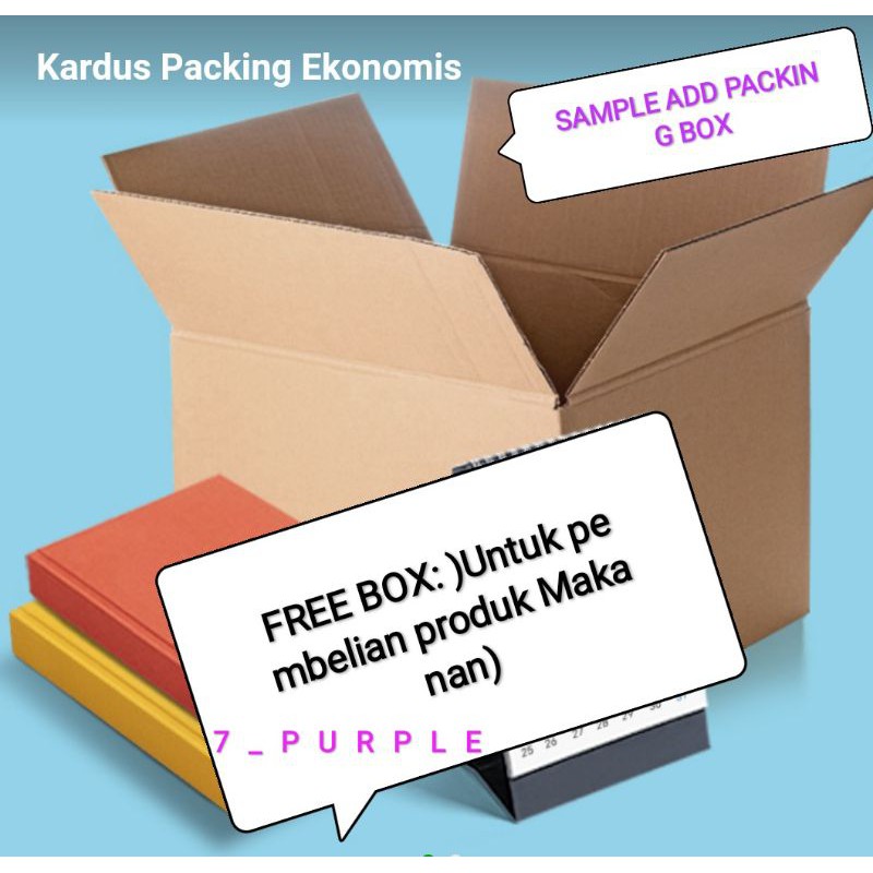 

TAMBAHAN KARDUS KEMASAN/ Packing box di 7_PURPLE