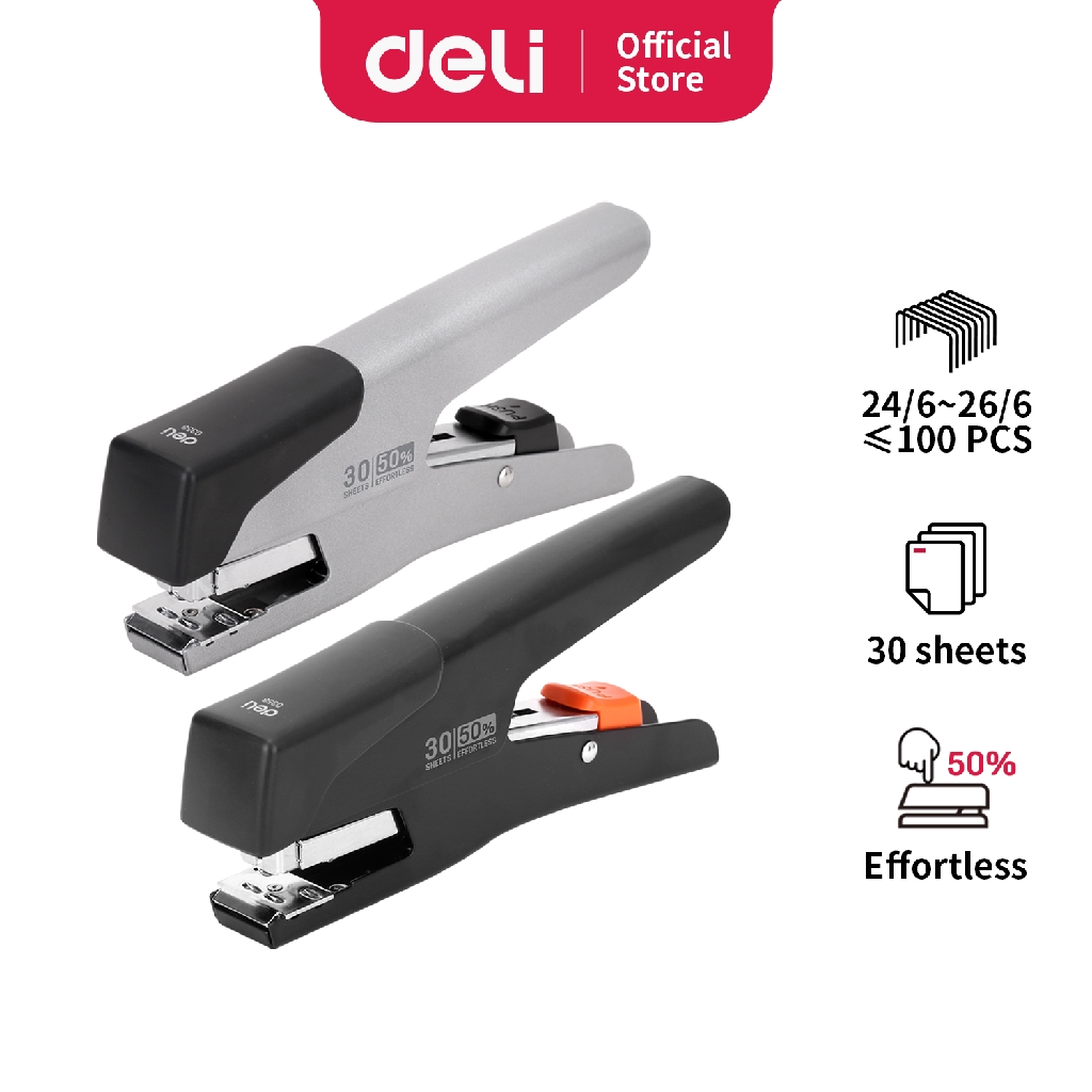 

Deli Staples Plier Hemat Tenaga hingga 50% 30 lembar E0358