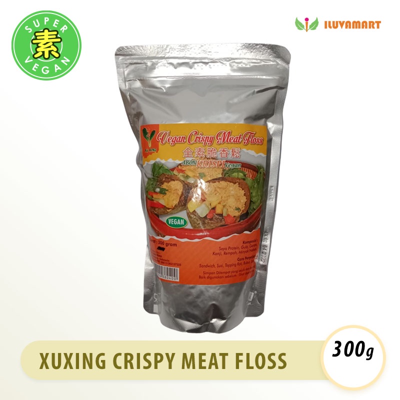 

XU XING Vegan Crispy Meat Floss 300gr Abon Krispi Vegan Topping Abon