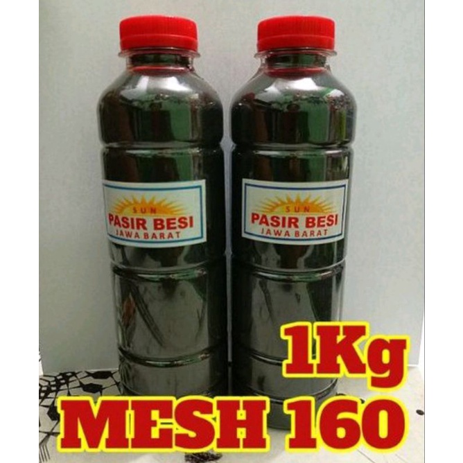 1 Kg Pasir Besi, Serbuk Besi, Tepung Besi Mesh 100, 160, 380