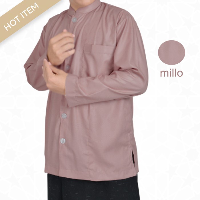 Baju Koko Produk terbaru baju koko GAMSYI dari Bin Hameed / polos habaib premium, lengan panjang, wa