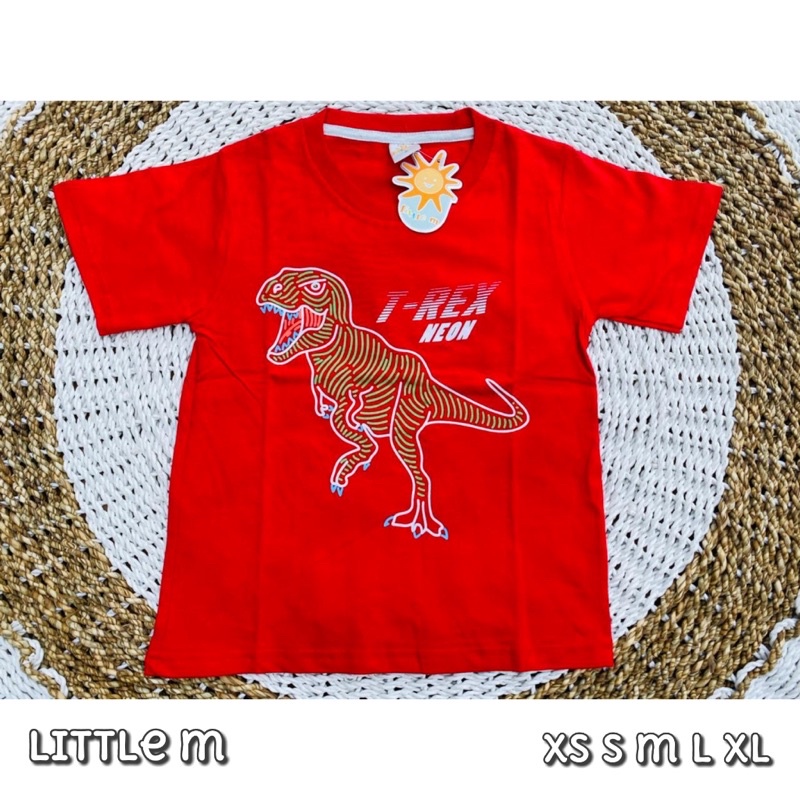kaos pendek  merah dn