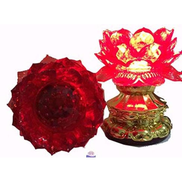 lampu led teratai merah led 12cm