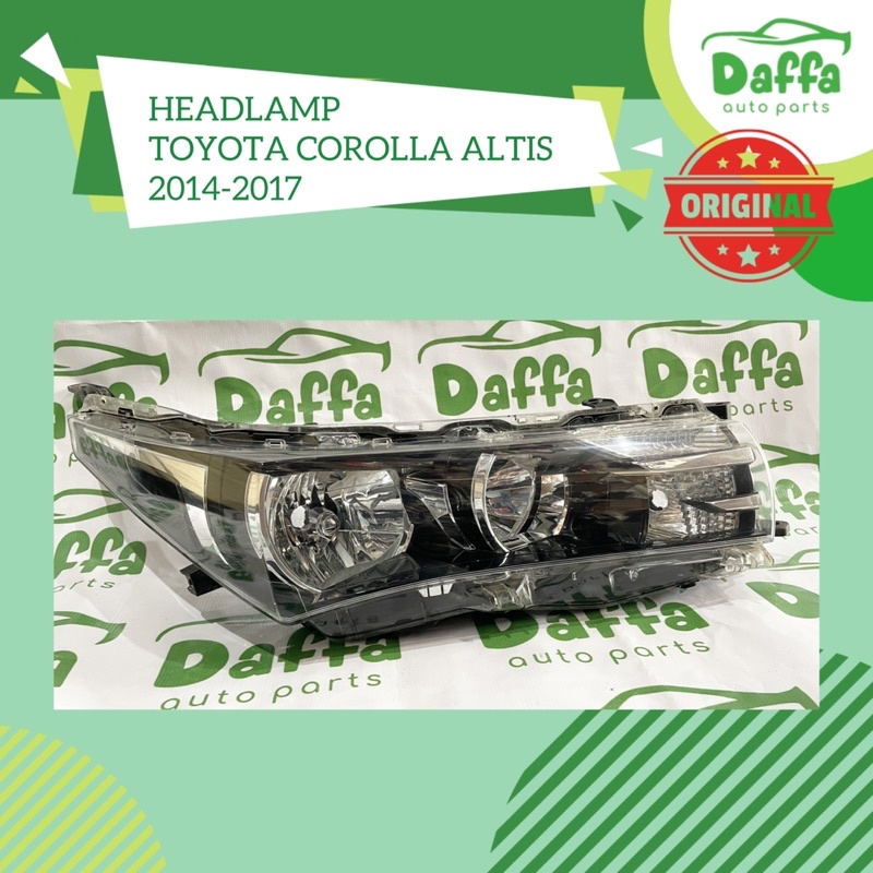 Headlamp Lampu Depan Utama Mobil Toyota Corolla Altis 2014 2015 2016 2017 Non Led Standart Original