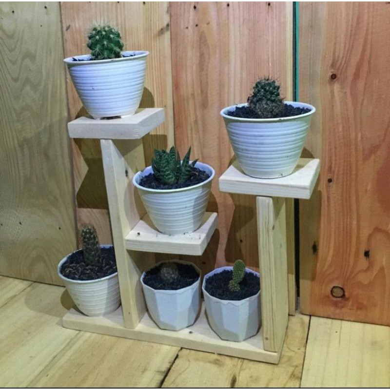 Stand Pot / Rak Tanaman / rak kayu / Rak tingkat