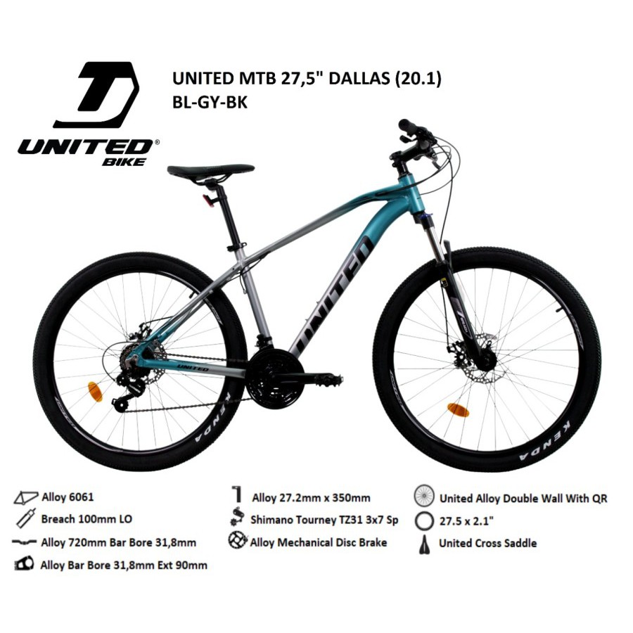 SEPEDA MTB 27,5 UNITED DALLAS