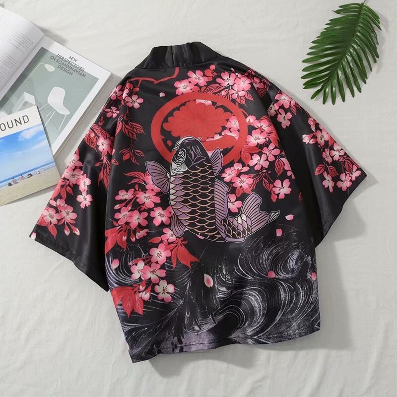 KIMONO CARDINAN IMPORT PRIA WANITA JEPANG HARAJUKU ORIGINAL EC4