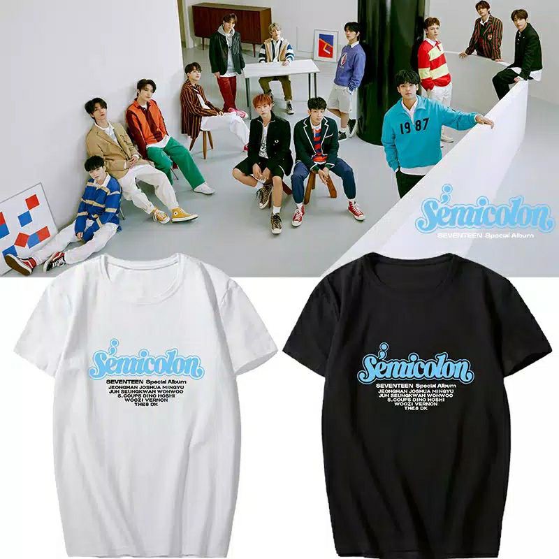 kaos seventeen semicolon t-shirt kpop