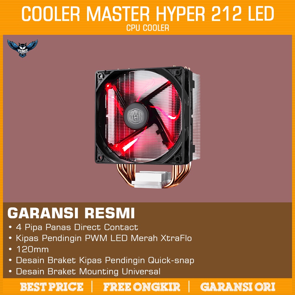 Cooler Master Hyper 212 LED (1FAN) | CPU Cooler Heatsink Fan