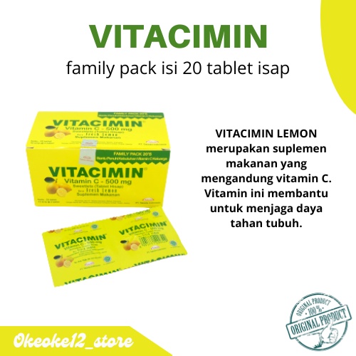 VITACIMIN Tablet Hisap Vitamin C 500 mg