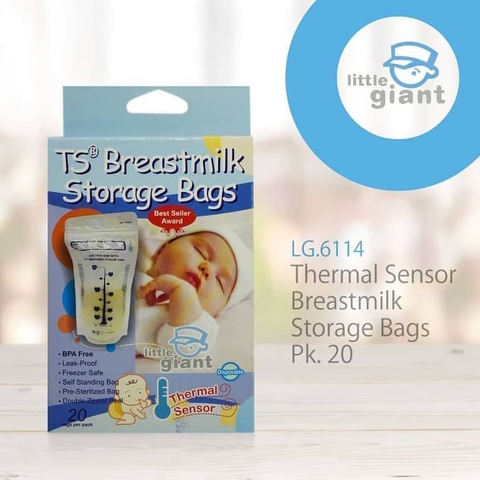 LITTLE GIANT TS BREASTMILK STORAGE BAGS LG.6114 20PACK [ BR 043 ]