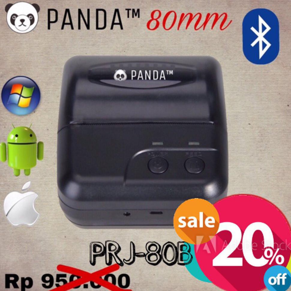 

PANDA MOBILE BLUETOOTH PORTABLE MINI PRINTER KERTAS THERMAL 80 MM-KASIR DAN PPOB CETAK VIA ANDROID-