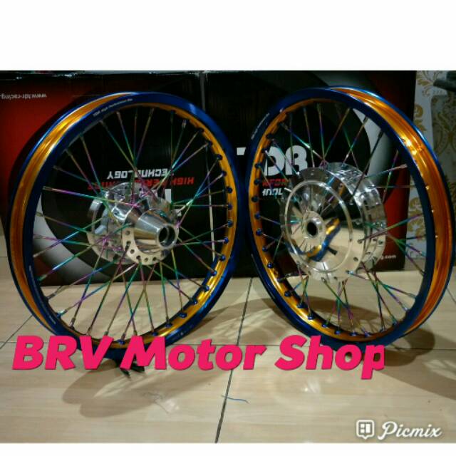 Sepaket Velg Jari Jari Aerox 155 VVA - Nmax - Velg Tdr Aerox - Nmax Siap. pasang Ring 17