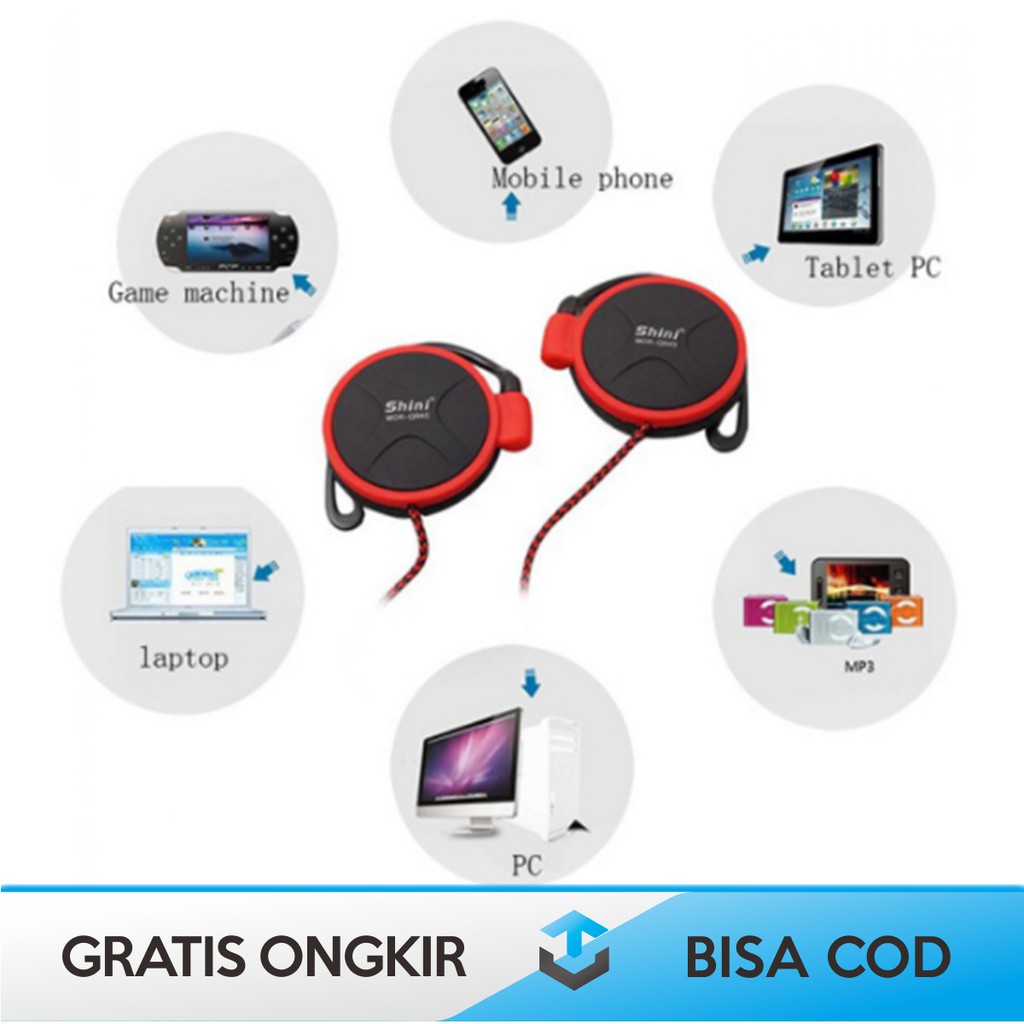 HEADPHONE HP RGB STEREO BASS SHINI Q940 ORIGINAL GARANSI RESMI - HEADSET HANDPHONE SUPER BASS MURAH