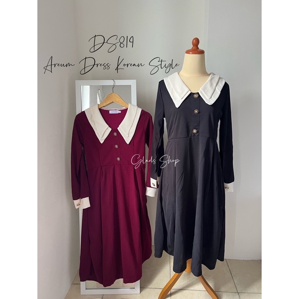 DS819 • Areum Dress Korean style • Fashion Wanita Import