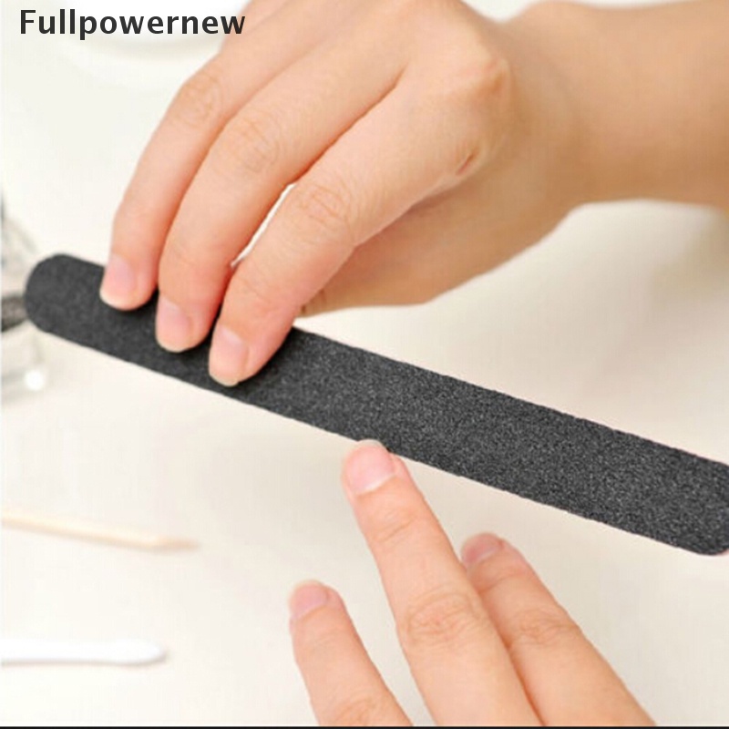 [FULL] 1 PCs New Black Double Sided Nail Art Manicure Sanding File Buffer Grits 100/180