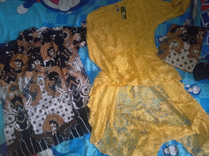 [new Arival Termurah] Couple Batik Pinguin Denada Brukat Halus Super Maura