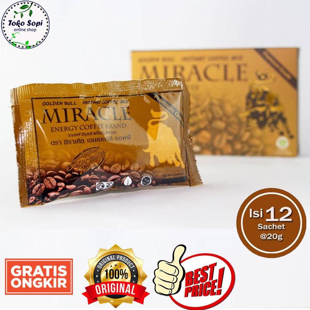 

Kopi Miracle Cap Banteng Murah Golden Bull Energy Coffee Ginseng