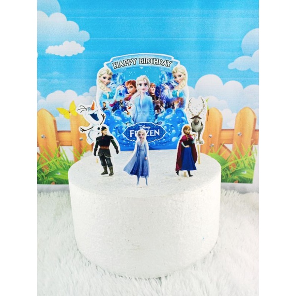 cake topper/topper kue Styrofoam/hiasan kue STYROFOAM FROZEN