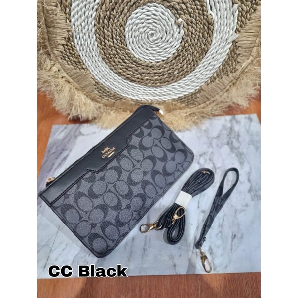 Clutch/Handbag 3Ruang Size24 Wanita Import