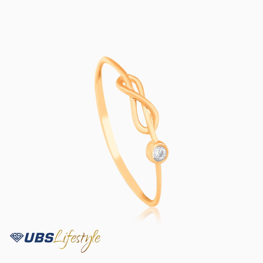 Cincin Infinity 375 emas asli linea collection kadar muda UBS