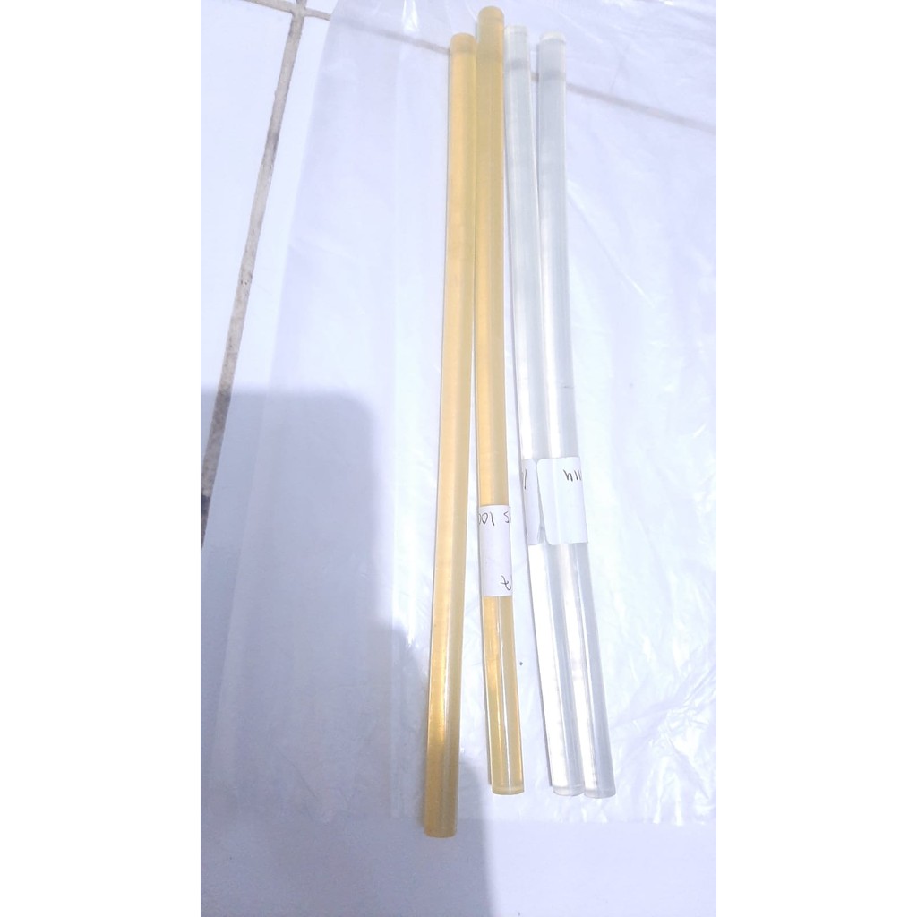 LEM TEMBAK MERK LIGNO DIAMETER 10X300 MM KUALITAS EKSPORT BENING BUKAN PUTIH ATAU WARNA SOLID