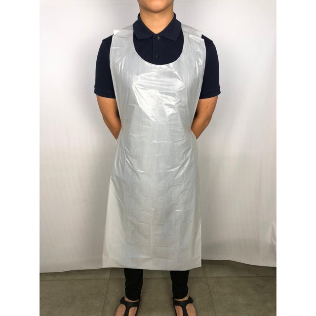 APRON CELEMEK PLASTIK LDPE DISPOSABLE MADE IN INDONESIA - BISA UNTUK DI SALON