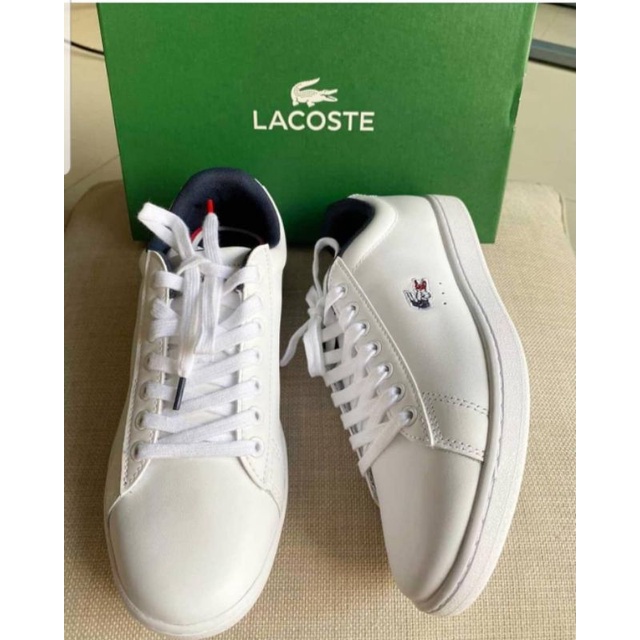 lacoste white sneakers women's