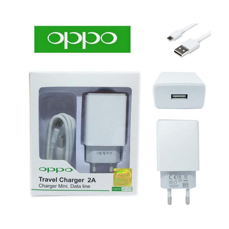 TRAVEL CHARGER BRAND OPPO ORI 99% REAL MICRO USB KUALITAS BAGUS