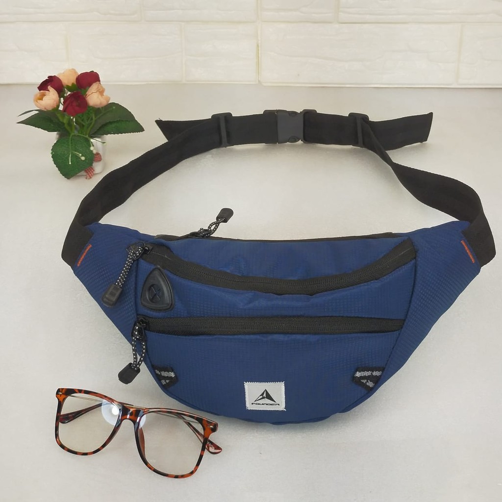 TAS PINGGANG SLEMPANG WAISTBAG parasut PRIA/WANITA AL-017