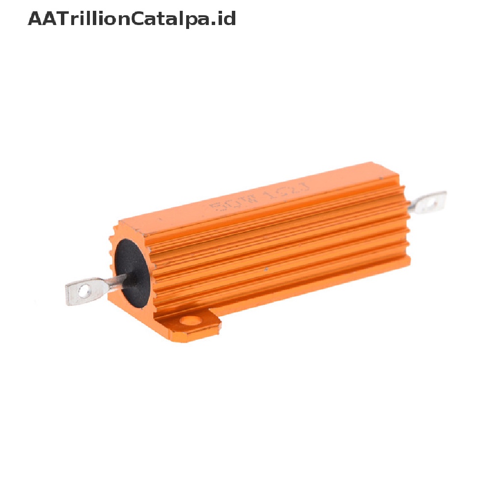 Case Power Resistor 50w Watt Bahan Aluminum 1 / 2 / 4 / 6 / 10 / 20 Ohm