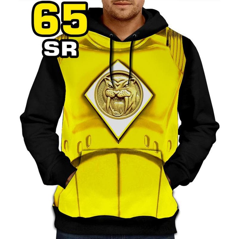 JAKET superhero 65-YELLOW RANGER / JAKET RANGER KUNING / JAKET PRINT 3D