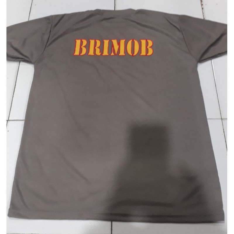 KAOS PDK BRIMOB//WARNA COKLAT/UKRN.M.L.XL.XXL