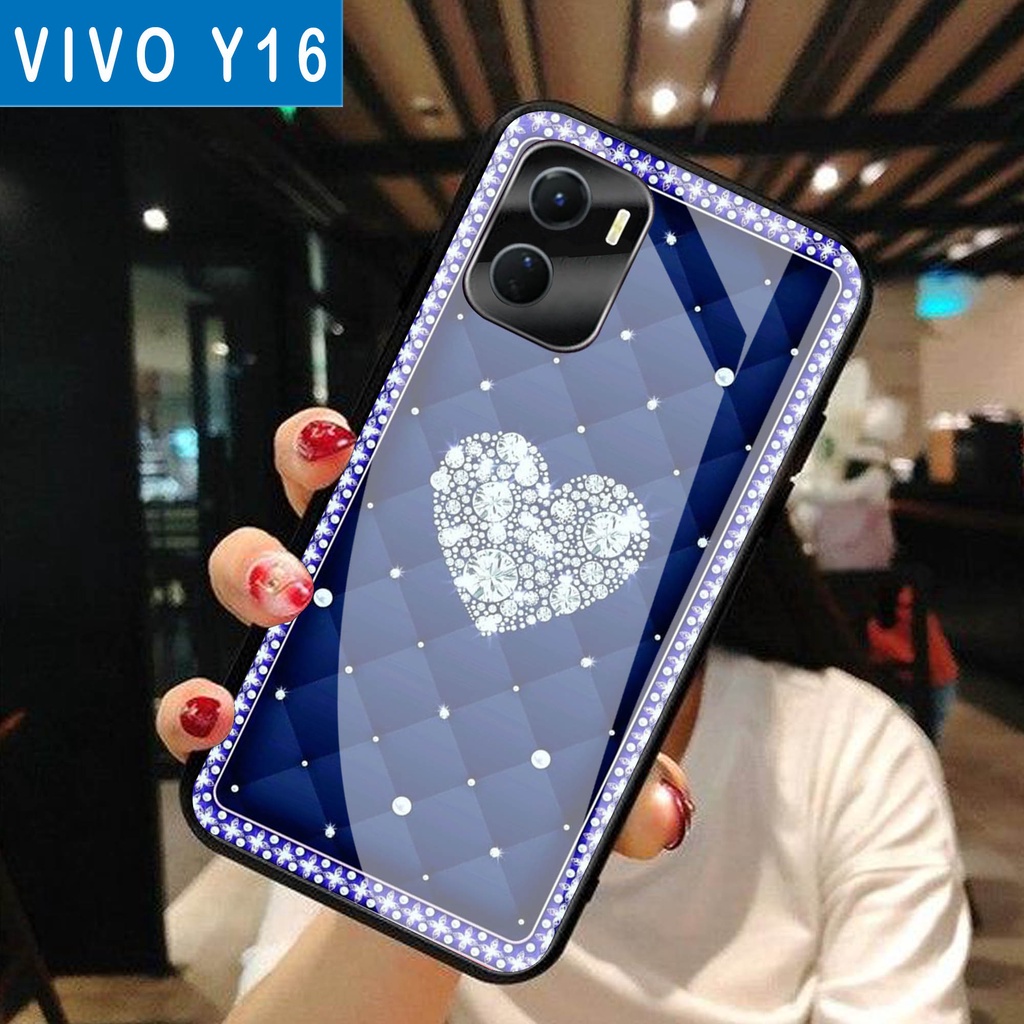 (S49) SoftCase Glass VIVO Y16 - casing Terbaru  handphone - VIVO Y16  - pelindung handphone - VIVO Y16