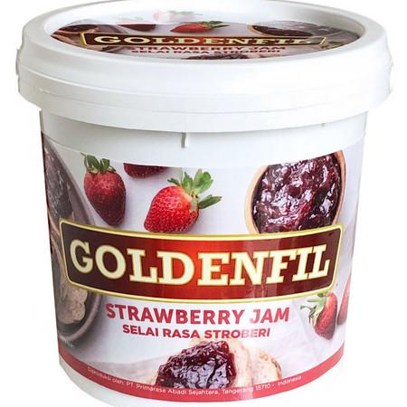 

Cuci Gudang Awal Tahun Goldenfil Strawberry Jam 1kg( 50% Buah asli) selai strawberry Cuci Gudang Awal Tahun