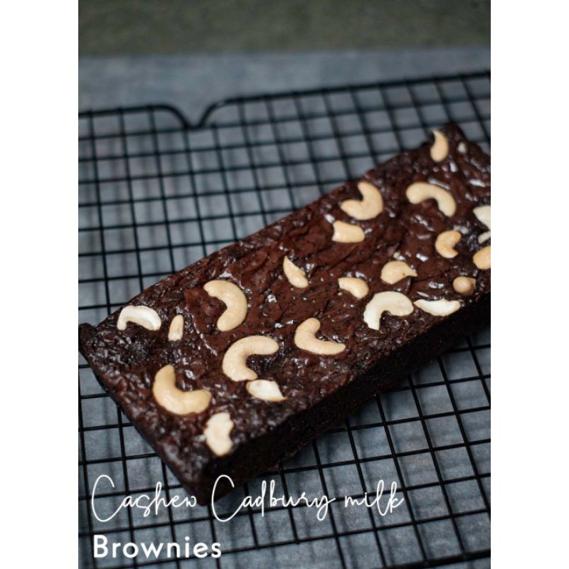 

Cashew cadbury milk brownies