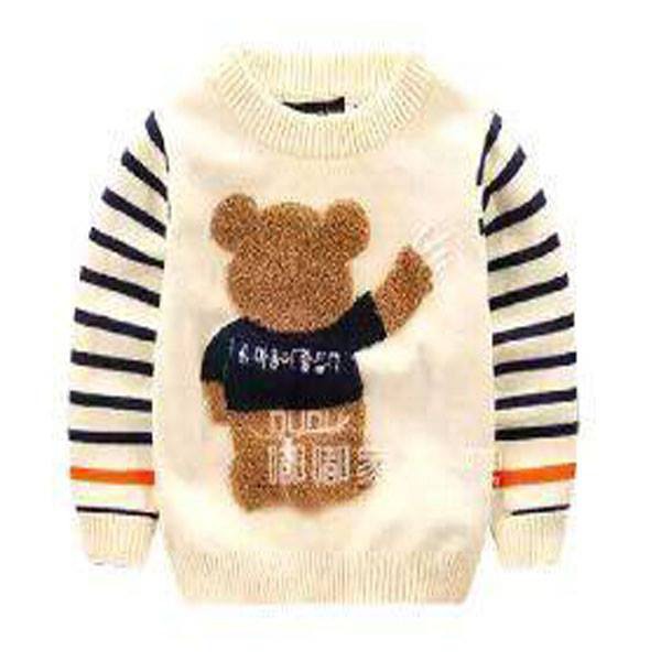 TokoMilkan - Sweater Rajut Anak Laki Laki Tebal Gambar Bear Kids