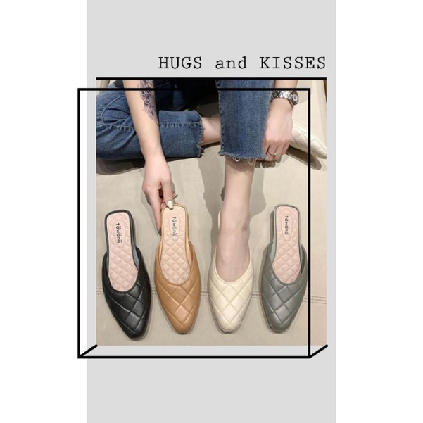 Flat Jelly Shoes Tawana Kotak/Sepatu Tawana import Jelly RF