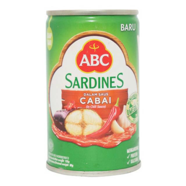 

Sarden ABC Sardines Cabai Tomat Extra Pedas 155 gram Enak Murah Bergizi