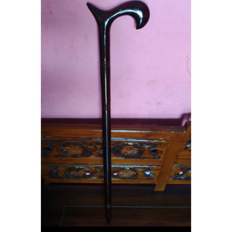 TONGKAT TEKEN DARI KAYU JATI