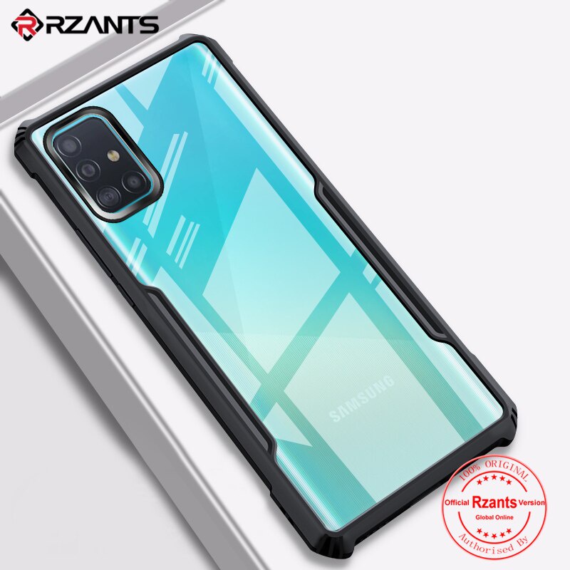 Case SAMSUNG A51 Armor Fushion Transparent Casing + Tempered Glass Full Layar dan Skin Carbon