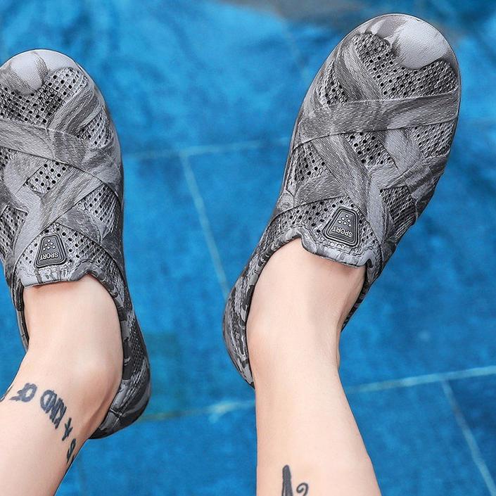 ✵ Toread Sepatu Slip ON Pria Sepatu Casual Santai Sepatu Karet Pria Anti Air Sepatu Slop Murah Impor